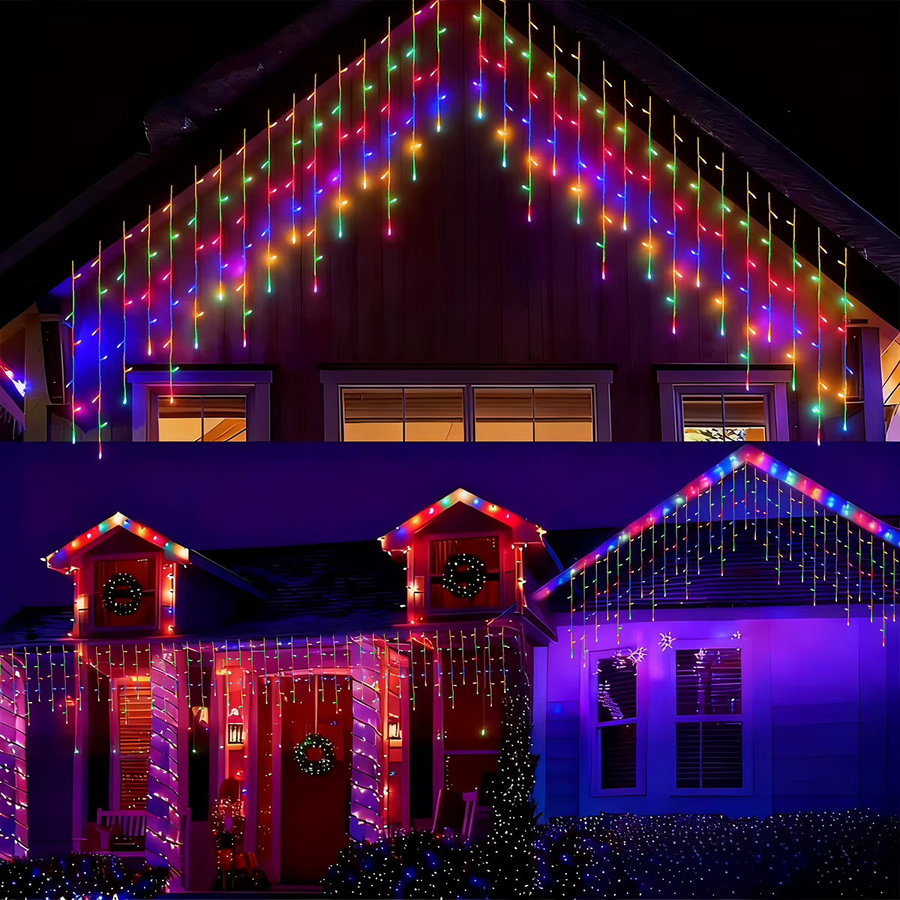 Peach Forest LED Weihnachts-Lichterkette mit 96 LEDs, USB-betrieben, wasserdicht, Mehrfarbig - Bild 1
