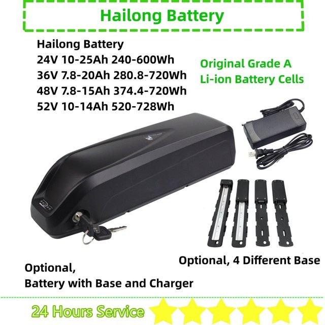 Kayoba Li-Ionen E-Bike Akku Hailong 36V oder 48V in Schwarz für Kayoba E-Breaker 2.0 - Bild 1