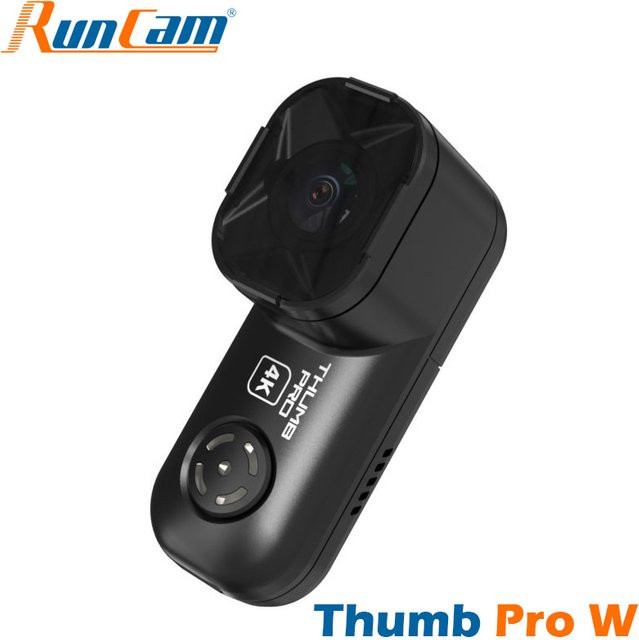 RunCam Thumb Pro W 4K Mini Action FPV Kamera in Schwarz mit eingebautem Gyro und Filter für Drohnen und Racing Quadcopter - Bild 1