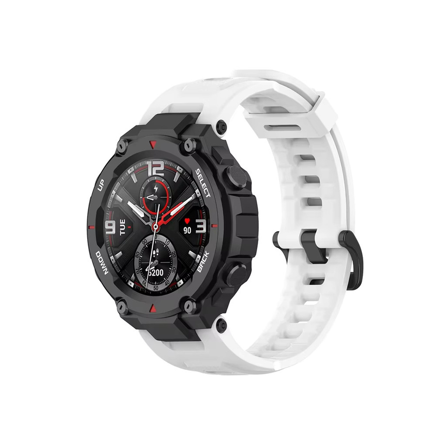 Atmungsaktives Sportarmband für Huami Amazfit T-Rex und T-Rex Pro in Schwarz inklusive Werkzeug - Bild 3