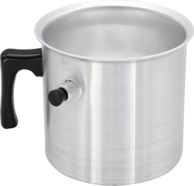 Karl Krüger Wasserbad-Topf aus Aluminium in Silber - Bild 1