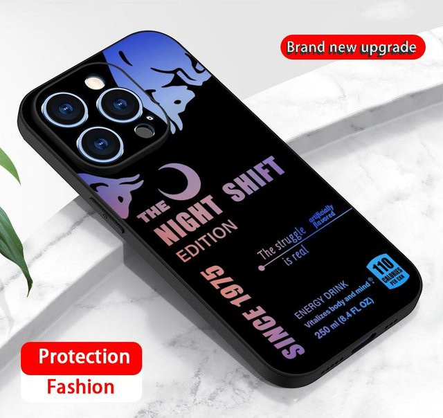 Star Bull Energy Drink Handyhülle für iPhone 17 16 15 14 13 12 Pro Max Plus Mini Schwarz Stoßfeste Weiche Hülle - Bild 1