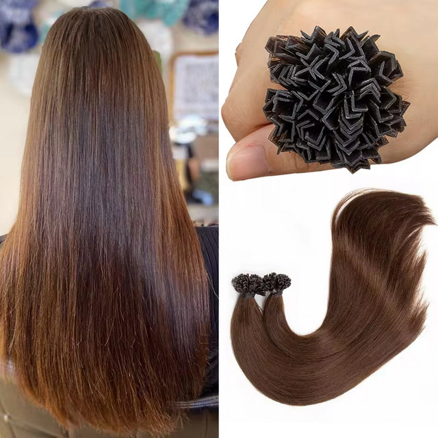 Mrs Hair Keratin Hair K Tip Hot Fusion Echthaarverlängerungen, Remy Haar - Bild 1