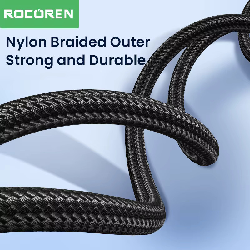 Rocoren Audiokabel 3,5 mm Klinke auf 2 RCA Cinch Splitter für HiFi-Stereo und Heimkino, Schwarz/Grau - Bild 6