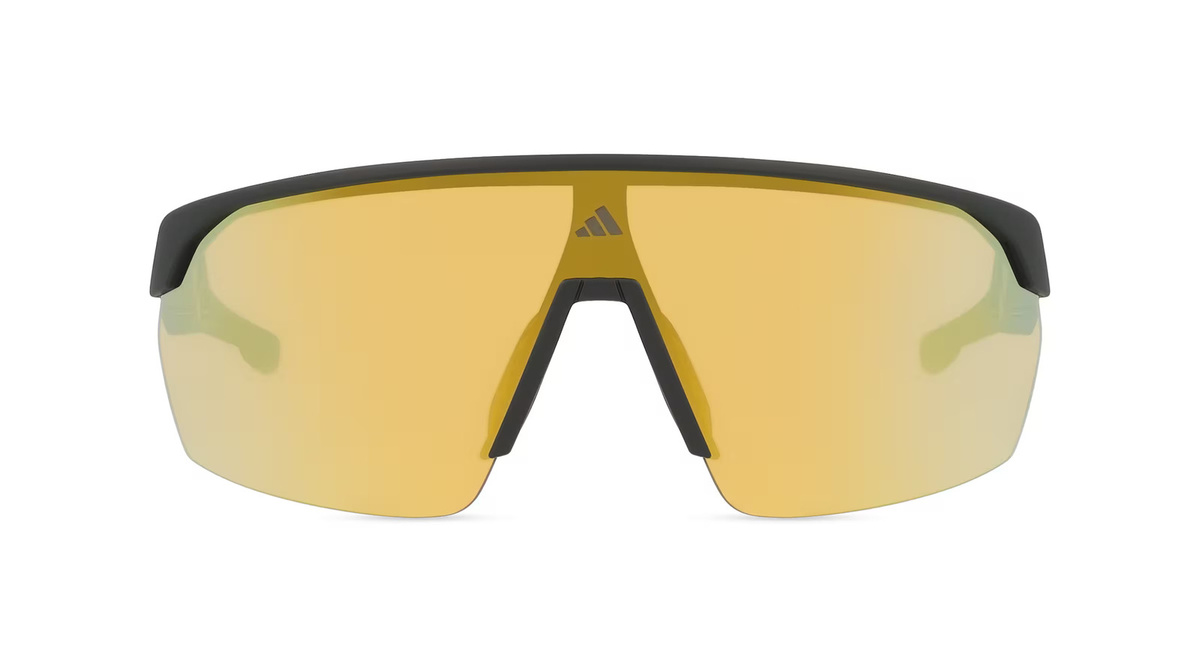 adidas SP0103 Sportsonnenbrille, Halbrand, Wrap, Unisex, Kunststoff, schwarz - Bild 1