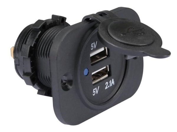 Velleman CC094 USB-Autoladegerät 5 V, 2,1 A, Schwarz