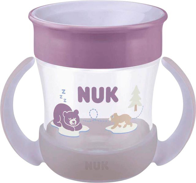 NUK Trinklernbecher Mini Magic Cup Night in Lila, 160 ml, auslaufsicher - Bild 1