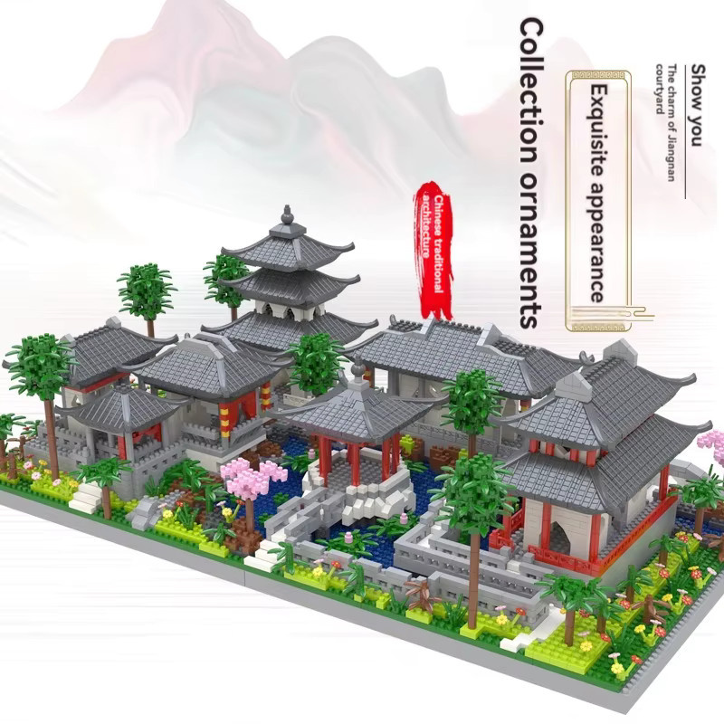 FUNXINEE Micro Suzhou Gartenblöcke, Mini-Block, mit LED-Licht - Bild 4