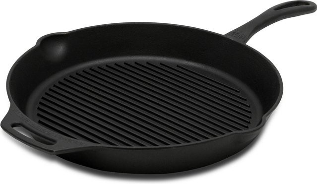 Petromax Grillpfanne aus Gusseisen mit Stiel in Schwarz, Durchmesser: 35 cm - Bild 1