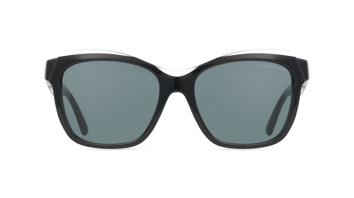 Armani EA4209 Sonnenbrille Vollrand, Quadratisch, Acetat, Damen, Schwarz, Grau - Bild 1