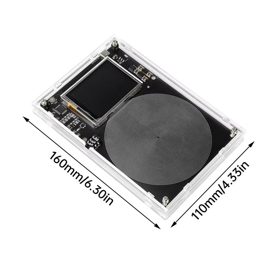 Gaqqee Schumann Wave Generator mit Farb-Touchscreen und Acrylgehäuse, einstellbare Frequenz 0,01–99999 Hz, DC 5V, Typ-C-Schnittstelle - Bild 2
