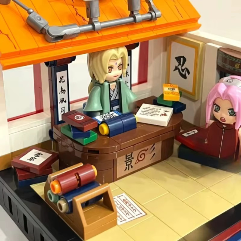 Keeppley Naruto Anime Bausteine Set mit Uchiha Sasuke, Gaara, Tsunade und Haruno Sakura in Mehrfarbig - Bild 2
