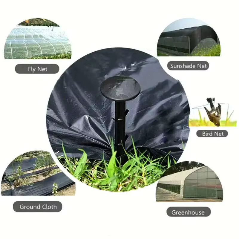 50 Stück Gartenboden Nägel aus Kunststoff in Schwarz zur Befestigung von Unkrautvlies und Gartenzubehör - Bild 2