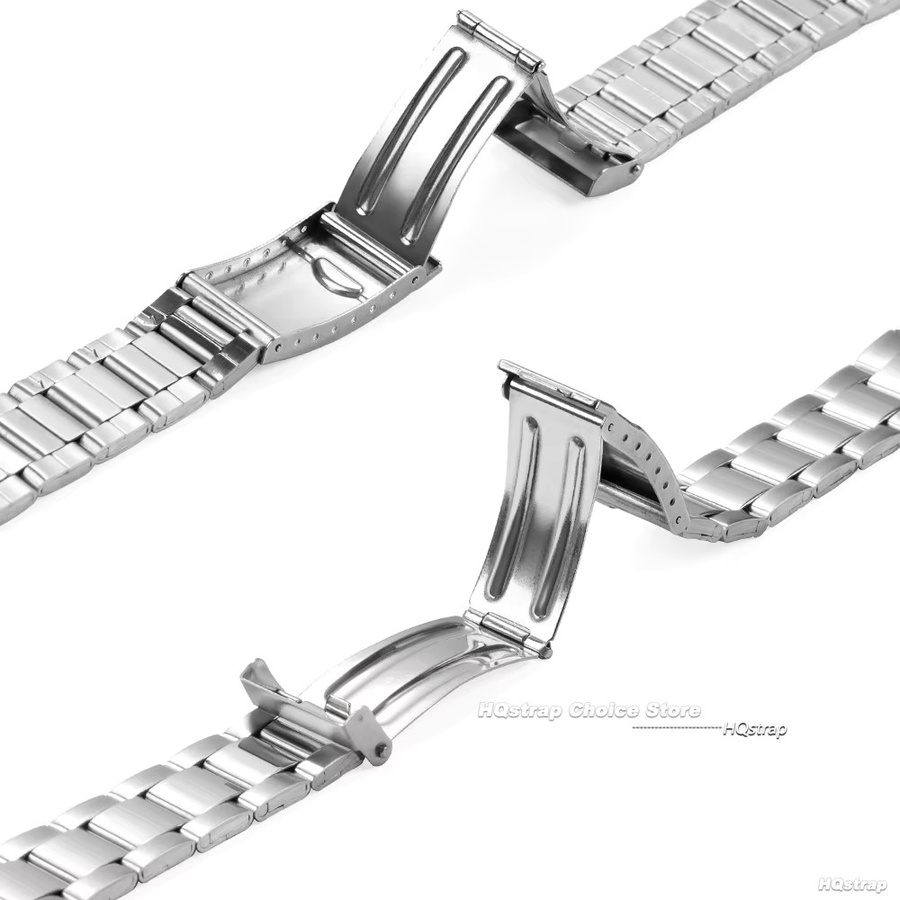 HQstrap Uhrenarmband Edelstahl, Silber, Unisex - Bild 4