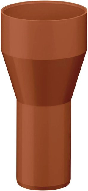Inefa Fallrohr Reduzierstück aus PVC in Braun für die Dachentwässerung DN 100/85 - Bild 1