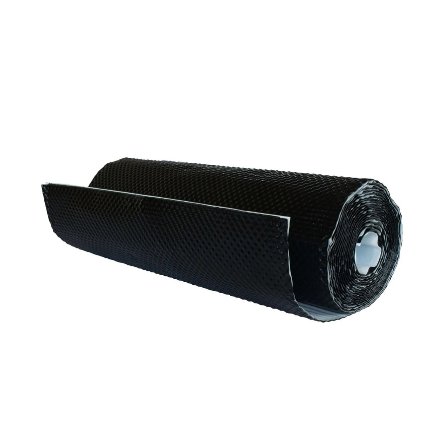Daprona Wandanschlussband 3D Kaminanschlussband aus Aluminium in Schwarz, Breite: 39 cm, Länge: 5 m - Bild 2