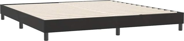 vidaXL Bettgestell aus Samt in Schwarz, B/T/H: 200 x 220 x 183 cm - Bild 1