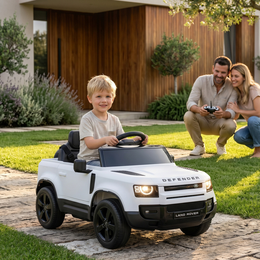 Aosom Land Rover Elektrisches Kinder-SUV Batterieauto, Weiß, ab 3 Jahre - Bild 2