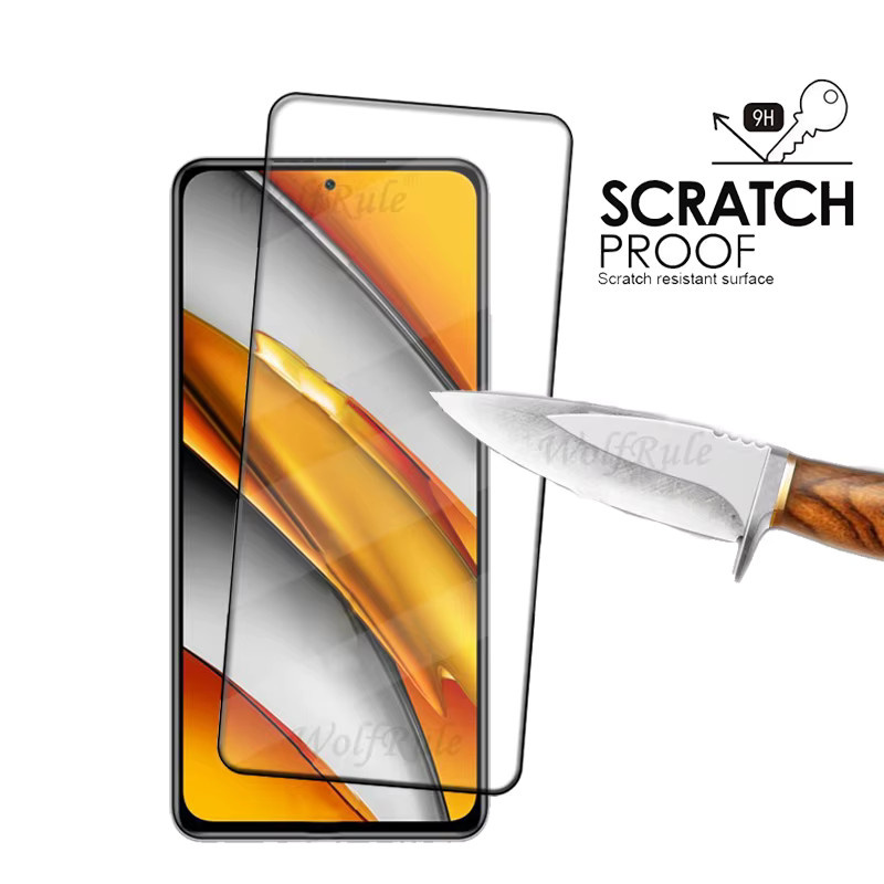 4er-Pack Xiaomi Poco F3 Panzerglas Schutzfolie mit voller Abdeckung, 9H HD Screen Protector, transparent - Bild 1