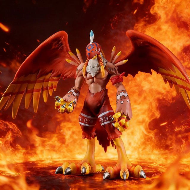 Bandai Digimon Adventure Garudamon Figur, 18 cm, Kunststoff - Bild 1