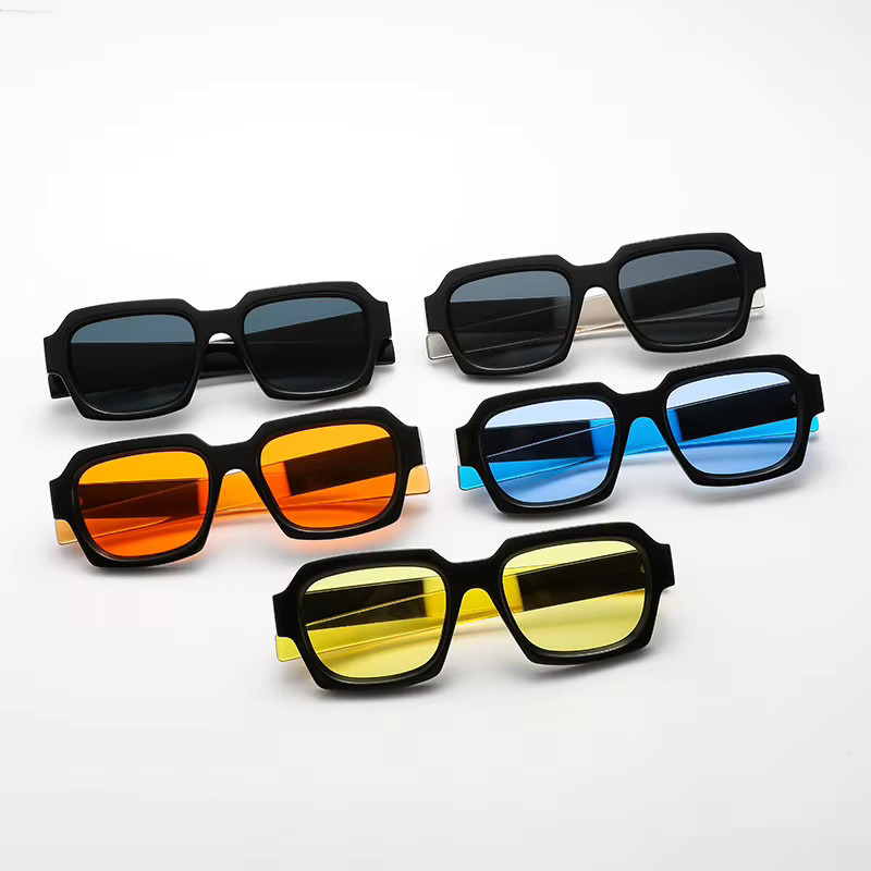 Ah-Mee Sonnenbrille, quadratisch, Vollrand, Kunststoff, multicolor, Damen - Bild 1