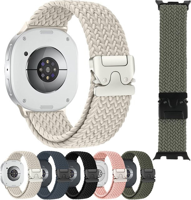 Samsung Uhrenarmband Textil/NATO, Dunkelgrau, Galaxy Watch 8/8 Classic - Bild 1