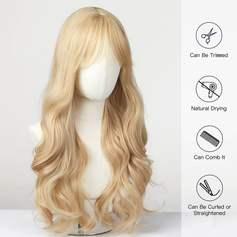 EASIHAIR Perücke, Sandy Blonde, gewellt, synthetisch, Damen - Bild 2