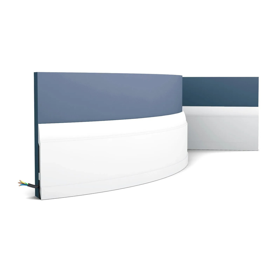 Orac Decor SX104F LUXXUS Flexible Sockelleiste Zierleiste in Weiß, B/H/T: 200 x 14,8 x 1,7 cm - Bild 2