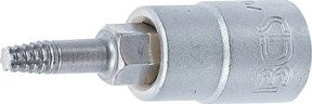 BGS Schraubenausdreher-Bit-Einsatz T15 für defekte Torx-Profile, Antrieb Innenvierkant 6,3 mm, Silber - Bild 1