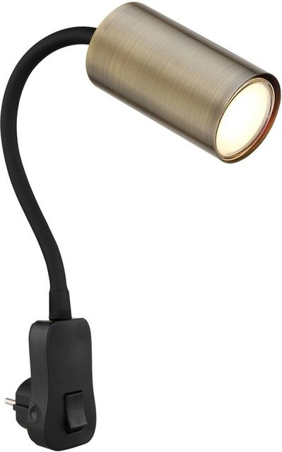 Globo Wandlampe Robby 1-flammig Schwarz Matt GU10 B/H: 5,5 x 43 cm - Bild 2