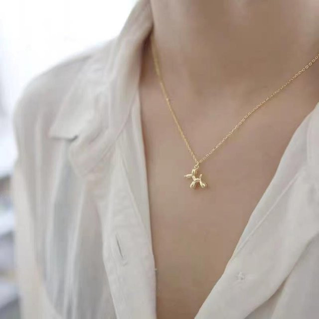 Lucky Star Jewelry Halskette, 925 Silber, 14K Gold plattiert, Damen - Bild 1