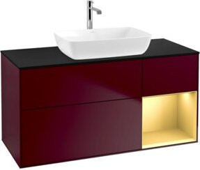 V&B Waschtischunterschrank Finion in Platinblau lackiert, Breite: 120 cm, Tiefe: 50,1 cm, Höhe: 50,1 cm - Bild 1