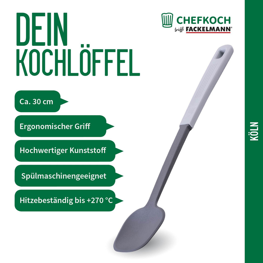 Fackelmann Kochlöffel Köln in Grau, Länge: 30 cm - Bild 3