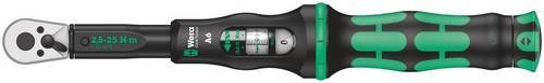 Wera Click-Torque A 6 Drehmomentschlüssel mit Umschaltknarre 1/4 Zoll, 2,5 - 25 Nm, Schwarz-Grün - Bild 1