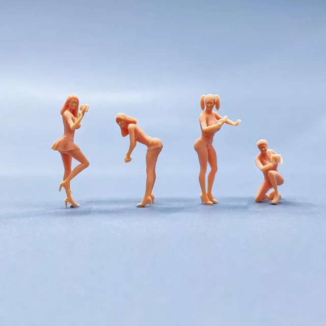 EHCMODEL Graffiti Mädchen Miniaturen, Harz, Bunt / Mehrfarbig - Bild 1