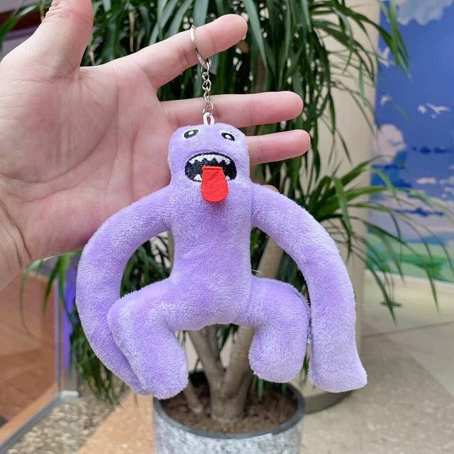 Roblox Rainbow Friends Plüsch Schlüsselanhänger, Schwarz, 10cm - Bild 1