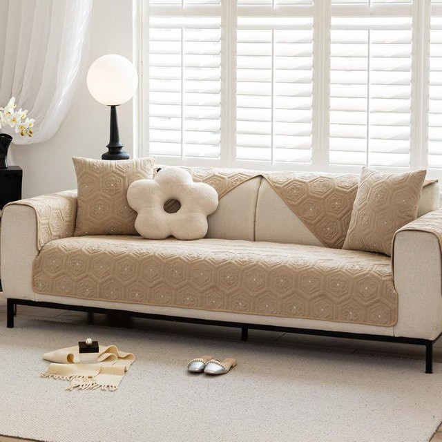 Super Six Sofakissen aus Baumwolle mit abnehmbarem Bezug, quadratisch, B/B/H: 70 x 70 x 70 cm - Bild 1