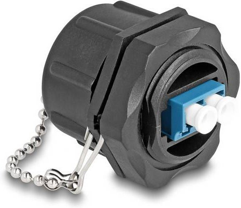 Delock LWL-Steckverbinder Durchgangsadapter 87886 Schwarz - Bild 1