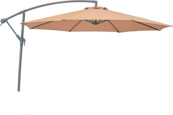 MERXX Sonnenschirm aus Polyester und Aluminium in Beige, Durchmesser: 300 cm, Höhe: 260 cm - Bild 1