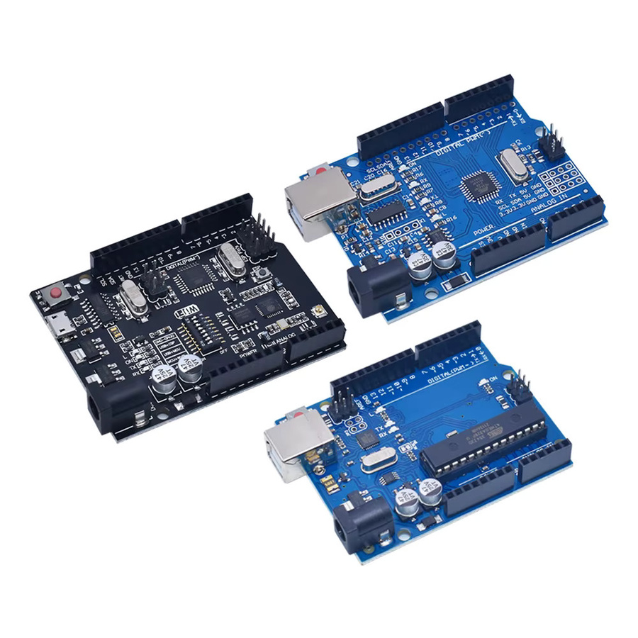 WAVGAT UNO R3 Entwicklungsboard ATMEGA328P CH340 Blau mit Kabel und R3/R4 UNO Proto Shield Erweiterung - Bild 2