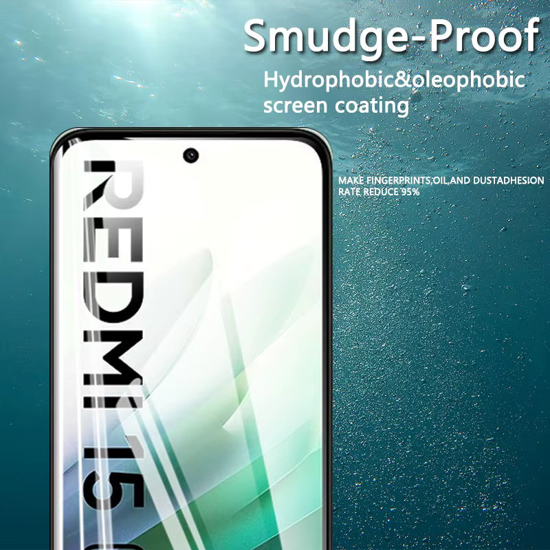 Xiaomi Displayschutzfolie aus gehärtetem Glas für Redmi 15 5G, 6,9 Zoll, transparent, 1–4 Stück - Bild 2