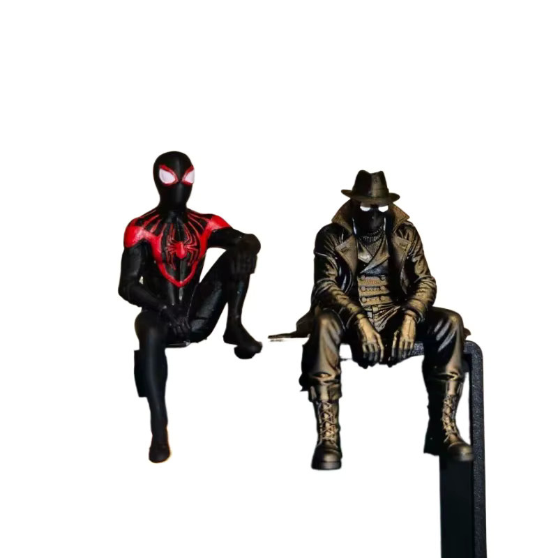 Hot Toys Marvel Miles Morales Noir Spider-Man, Magnet-Monitor-Topper Figur, PVC Mini-Figur - Bild 1