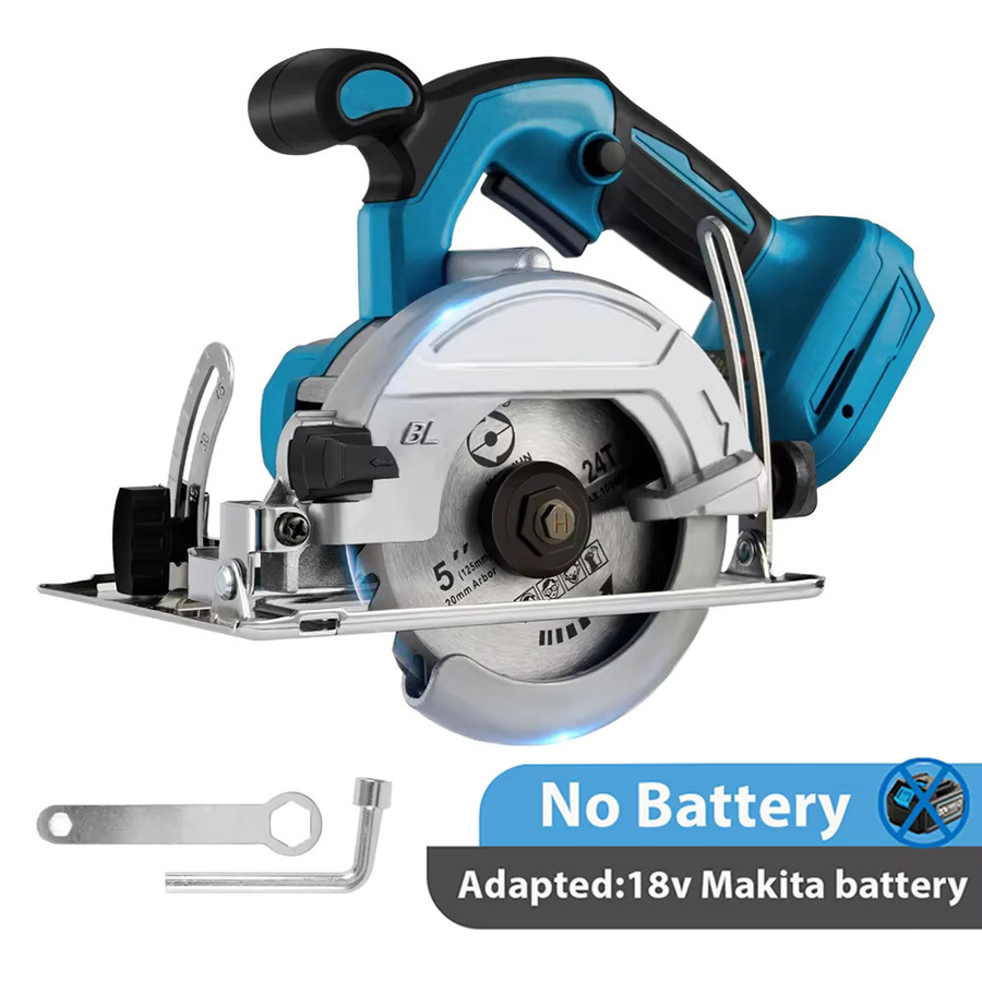 Makita Akku Mini-Kreissäge Blau, Bürstenlos, 10800 rpm, Durchmesser: 125 mm, kompatibel mit Makita 18V LXT Akkus - Bild 7