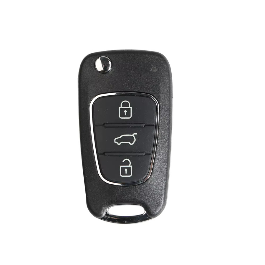 Xhorse XKHY22EN Ersatz für XKHY02EN Kabelgebundener Fernschlüssel für Hyundai Klappschlüssel mit 3 Tasten, Schwarz, 5er Set, Kompatibel mit VVDI MINI Key Tool, Englische Version - Bild 2