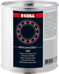 E-COLL EU Mehrzweckfett bleifrei, Silber, 1 kg - Bild 1