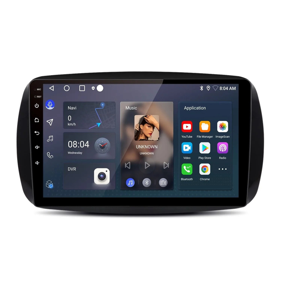 Junsun Autoradio für Mercedes Benz Smart 453 mit 9,0 Zoll Display in Schwarz - Bild 2