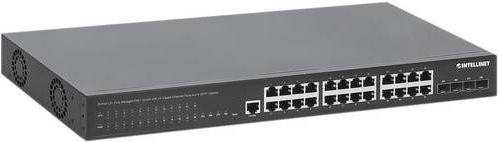 Intellinet 561846 19 Zoll Netzwerk-Switch 10/100/1000 MBit/s Ethernet/LAN in Schwarz - Bild 1