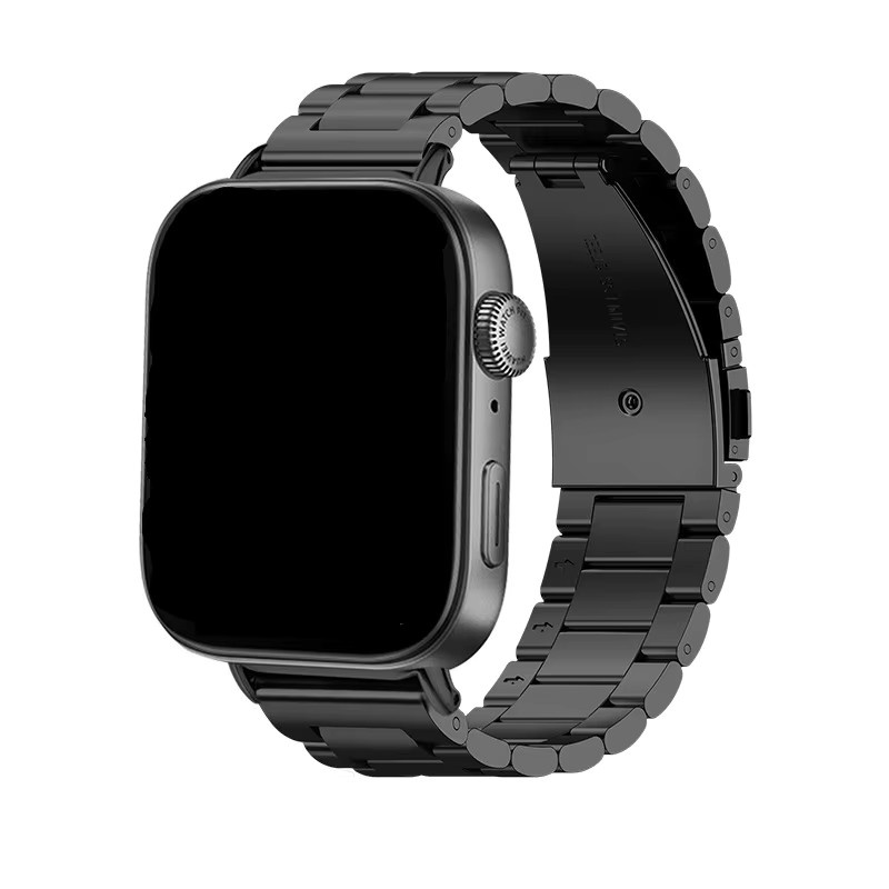 JBAILI Uhrenarmband Edelstahl, Schwarz, Unisex - Bild 5