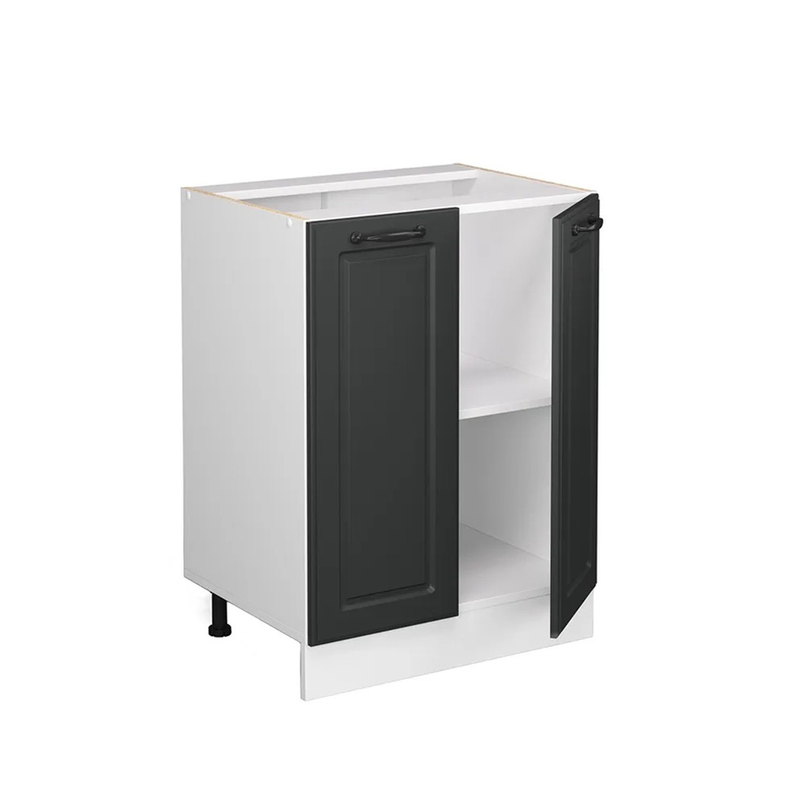 Vicco Küchenunterschrank R-Line Landhaus Stil in Anthrazit und Weiß mit Eiche Optik, B/T/H: 60 x 60 x 81,6 cm - Bild 2