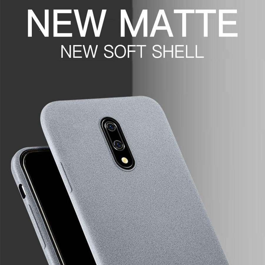 QINUO Silikon Schutzhülle für OnePlus 7 Pro 6T 6 5T 5 3 3T in Grau, Matt und Ultra Dünn - Bild 1